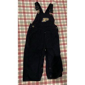 Vintage RARE Purdue boilermaker overalls toddler large